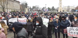 Protest la Bălți în ziua desfășurării alegerilor